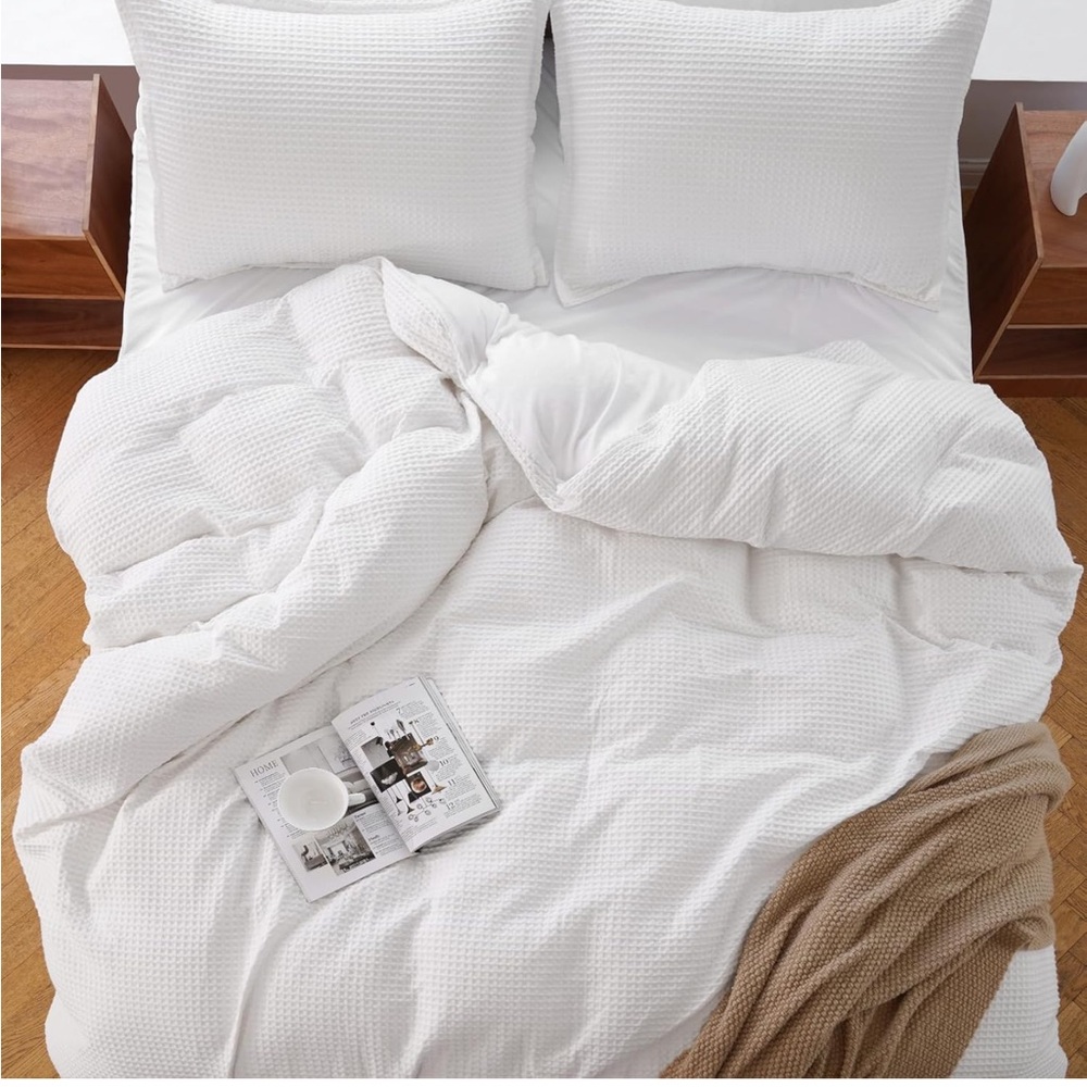 Luxe White Comforter Set Plush Hotel-Style Bedding